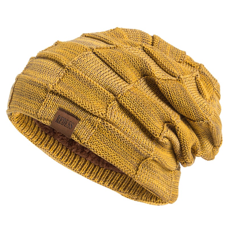 REDESS Beanie Hat for Men and Women Winter Warm Hats Knit Slouchy Thick Skull Cap - Image 1